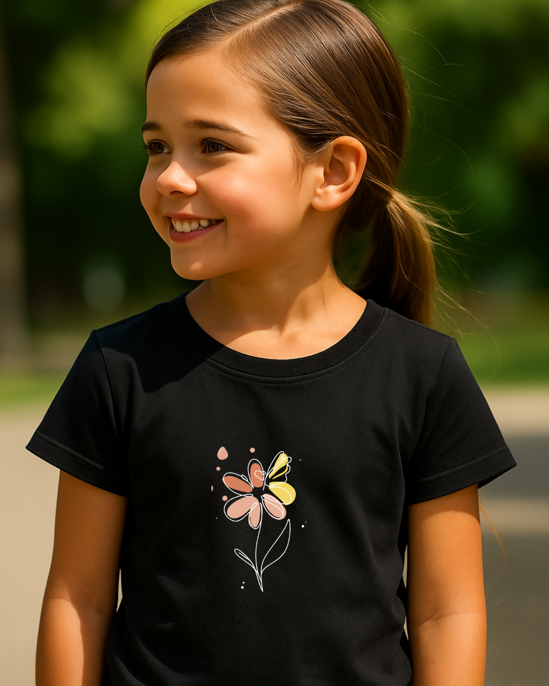 Girl's Flower T-Shirt